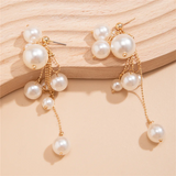 Faux Pearls Elegant Drop Earrings for Ladies