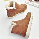 Women's Warm Fur Lining Winter Ankle Snow Boots