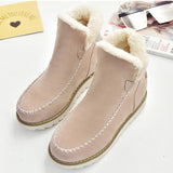 Women's Warm Fur Lining Winter Ankle Snow Boots