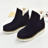 Women's Warm Fur Lining Winter Ankle Snow Boots