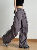 Women's Fashion Casual High Waist Baggy Cargo Pants