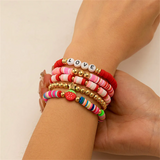 Valentine's Day Gifts Sweet Multilayer Letter Strawberry Bracelets