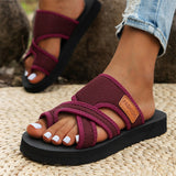 Comfort Open Toe Mesh Orthopedic Slide Sandals for Women