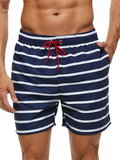 Men's Fitness Workout Surfing Zipper Pockets Trunks