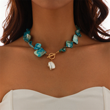 Boho Style Seashell & Artificial Pearl Stone Necklaces