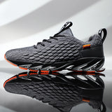 Men's Springy Rubber Blade Sole Lightweight Sneakers