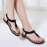 Ladies Elastic Ankle Strap Summer Beach Open Toe Sandals