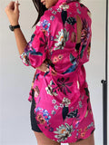 Women's Beautiful Floral Print Soft Long Sleeve Shirt