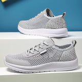 Men's Summer Lightweight Lace Up Breathable Mesh Sneakers