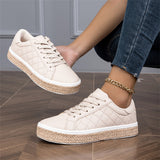 Ladies Preppy Style Versatile Round Toe Shoes