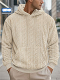 Men's Winter Casual Loose Fluffy Hoodies with Pocket