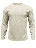 Autumn Leisure Round Neck Long Sleeve Basic Shirt for Men