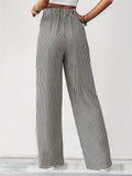 Women's Relaxed Lightweight Drawstring Striped Pants