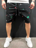 Tiger Letter Embroidery Casual Loose Shorts for Men