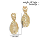 Irregular Circle Exaggerated Statement Earrings for Women