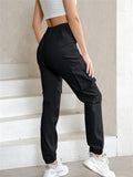 Female Lightweight Hiking Pockets Ankle-tied Jogger Pants