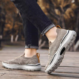 Men's Spring Summer Leisure Platform Knit Sneakers