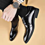 Letter G Design British Style Dress Shoes for Male