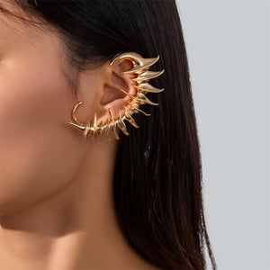 Ethnic Style Fish Bone Clip Earring for Women