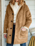 Women's Vintage Mid-length Fleece Lined Hooded Coats