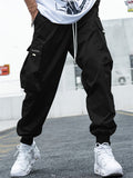 Men's Fashionable Streetwear Solid Cargo Trousers