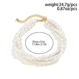 Wedding Party Multilayer Imitation Pearl Necklace for Lady