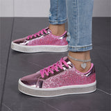 Ladies Trendy Sparkling Low Top Sequin Shoes