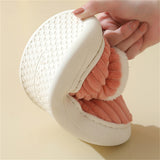 Candy Color Plush Liner Anti-Slip Couple Home Slippers