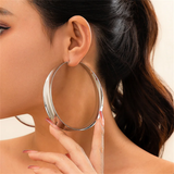 Exaggerated Big Circle Hoop Earrings for Women