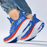 Men's Contrast Color Letter Print Running Luminous Sneakers