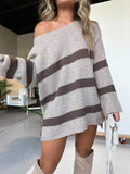 Oversized Drop Shoulder Slouchy Sweater for Women