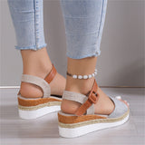 Female Ankle Buckle Strap Non-slip Platform Sandals