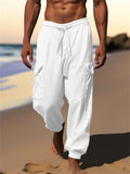 Men's Comfy Sporty Drawstring Ankle-tied Cargo Pants