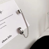 Fashion Metal Chain Silver Ear Clip for Women