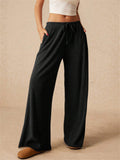 Women's Solid Color Yoga Straight-Leg Casual Pants