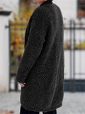 Stylish Mid-length Knit Cardigan Sweater for Men