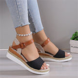 Female Ankle Buckle Strap Non-slip Platform Sandals