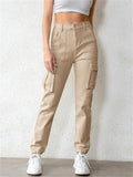 Female Lightweight Hiking Pockets Ankle-tied Jogger Pants