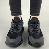 Mesh Breathable Platform Lace-Up Sneakers for Men