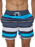 Men's Fitness Workout Surfing Zipper Pockets Trunks