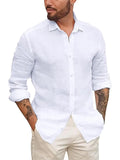 Men's Relaxed Button Up Turn-Down Collar Shirts