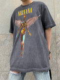 Nirvana Angel Print T-shirts for Women