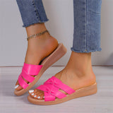 Popular Open Toe Flat Slippers for Women