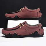 Men's Relaxed Cozy Contrast Color Lace-Up Flats