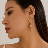 Irregular Circle Exaggerated Statement Earrings for Women