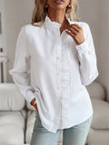 Chic Stylish Button Up Ruffle Blouses for Ladies