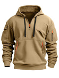 Men's Sports Drawstring Hard-Wearing Hoodies for Spring & Autumn