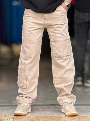 Men's Patch Pocket Casual Hard-Wearing Cargo Pants