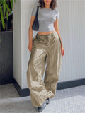 Street Baggy Drawstring Casual Pants for Women