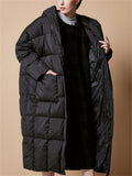 Winter Hooded Super Soft Cozy Long Down Coat for Women